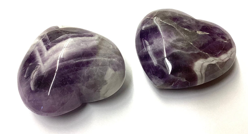 Amethyst banded heart