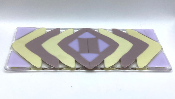 Fused glass coaster 11” x 4 1/2”