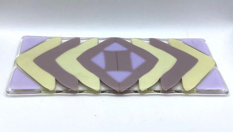 Fused glass coaster 11” x 4 1/2”