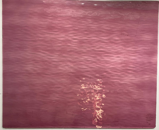 Oceanside Clear Pink Water Glass