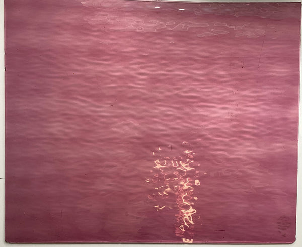 Oceanside Clear Pink Water Glass