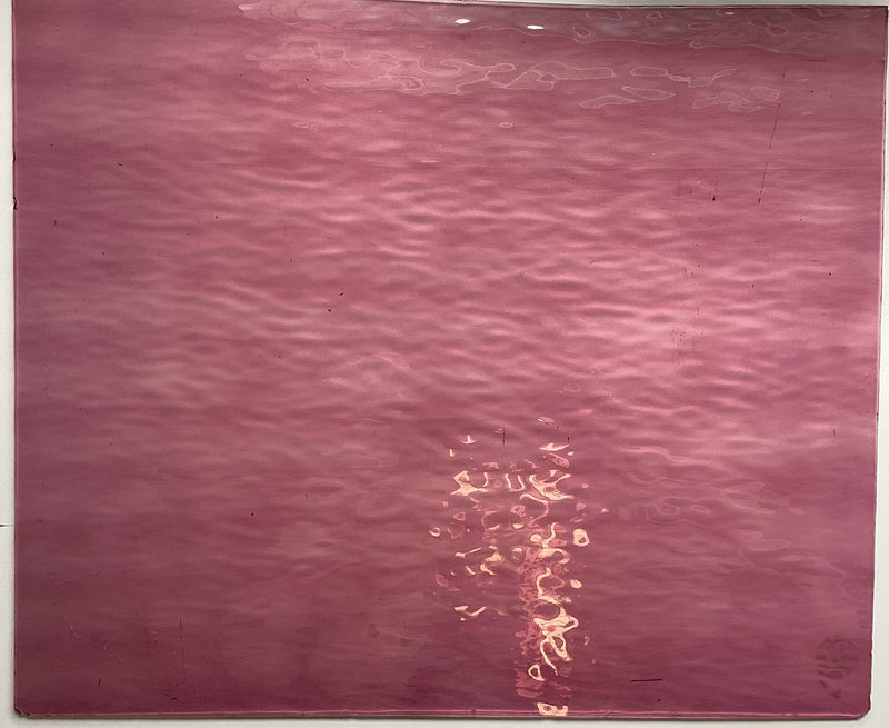 Oceanside Clear Pink Water Glass