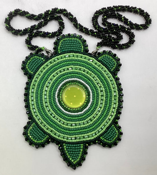 Handmade Medallion Necklace by Darlene Bowen