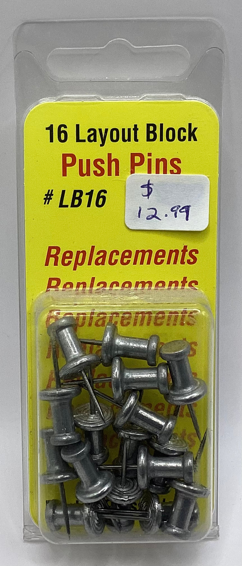 Morton Glass Works 16 Layout Block Push Pins (#LB16)