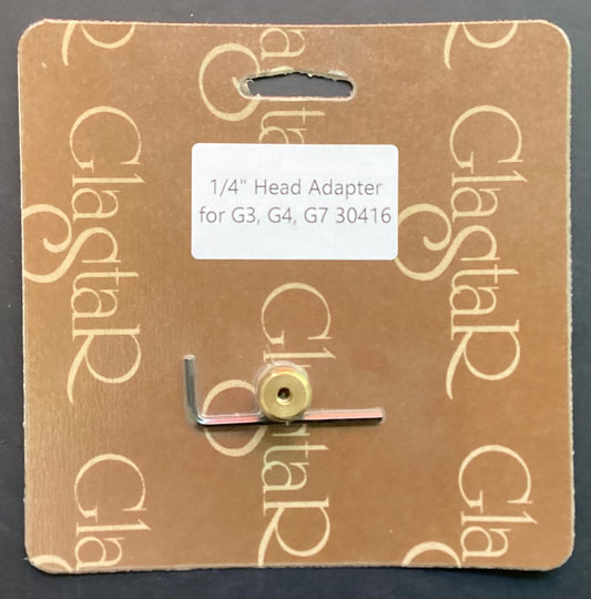 Glastar 1/4” Head Adapter