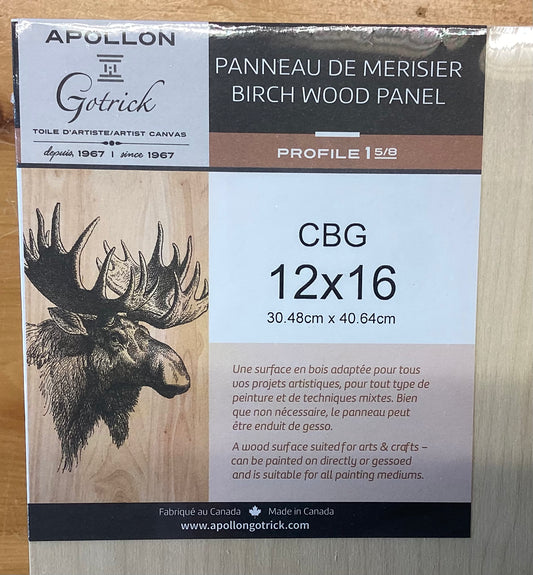 Apollon Gotrick Birch Wood Panels Gallery 1 5/8” Profile