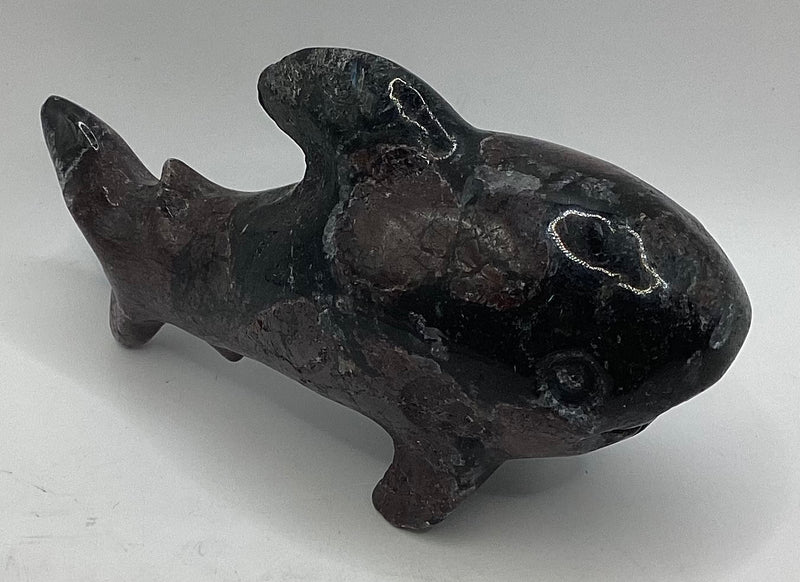Garnet Shark Carvings