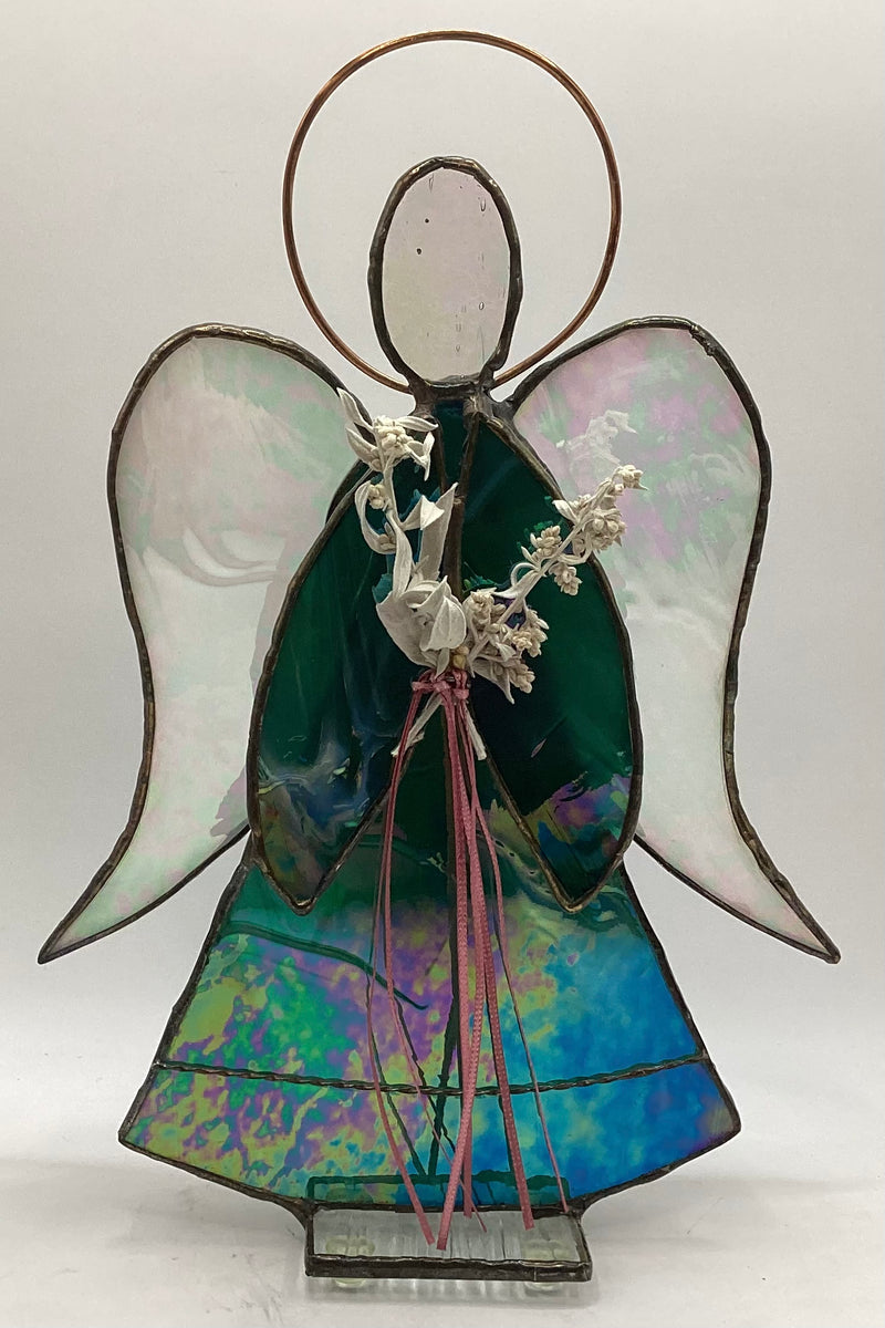 3D Stained Glass Angel Free standing