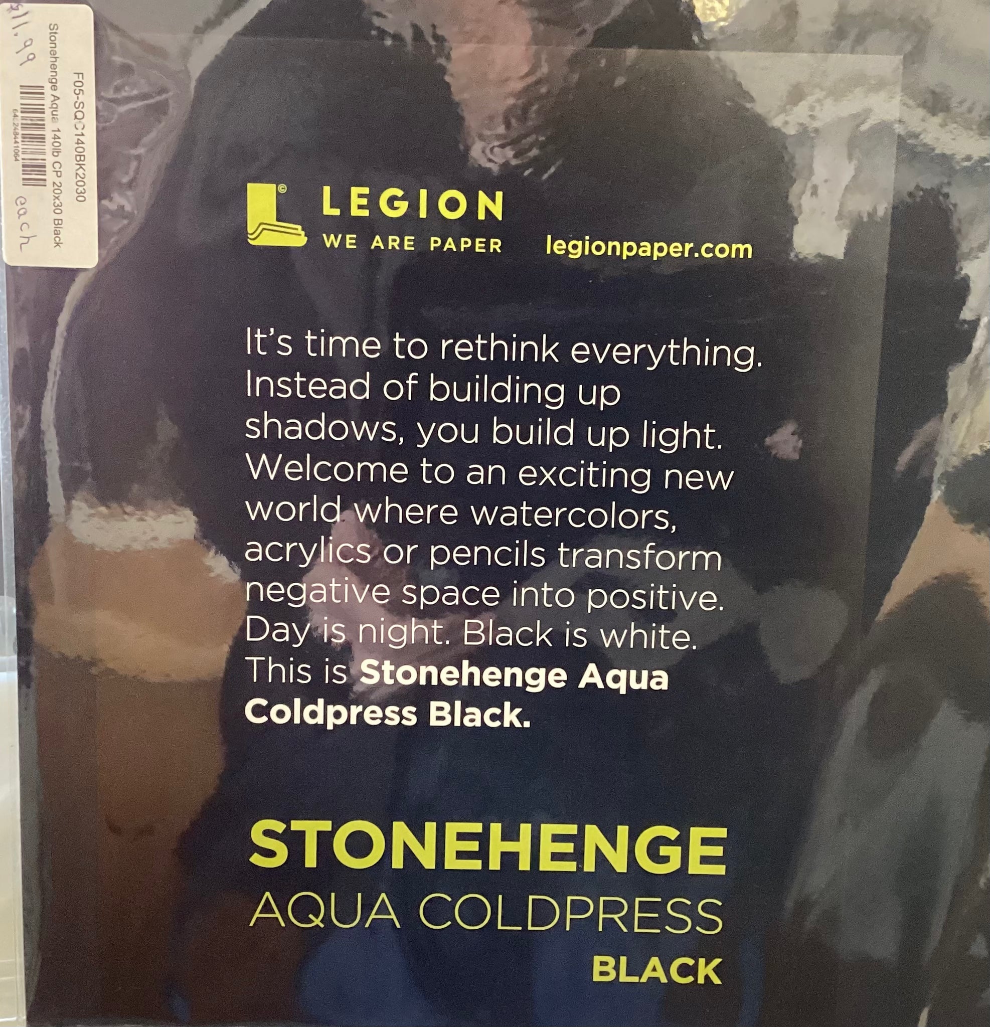 Stonehenge Aqua Coldpress Black sheets