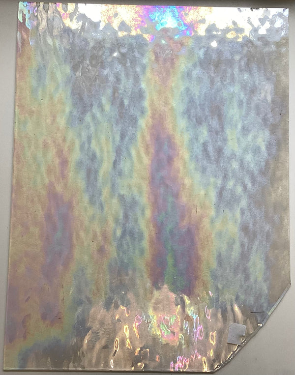 Oceanside Clear Iridescent Water Glass