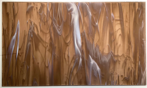 Oceanside Medium Amber White Wispy Translucent