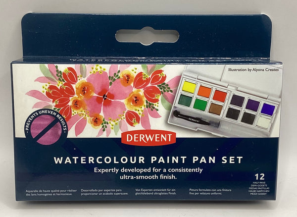 Derwent Watercolor Paint Pan Set
