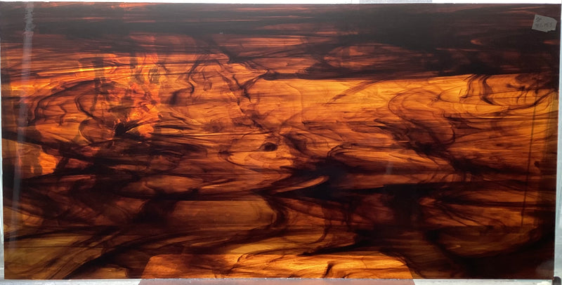 Oceanside Brown Gold Wispy Semi-Translucent (411-15S)