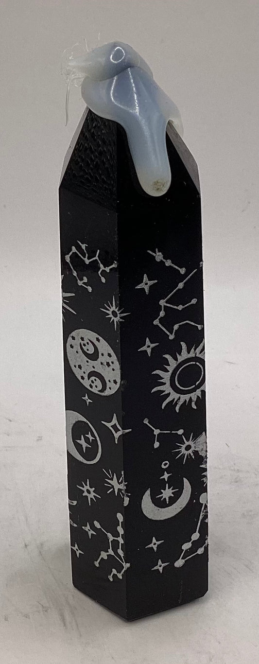 Obsidian Tower Moon & Star Etched