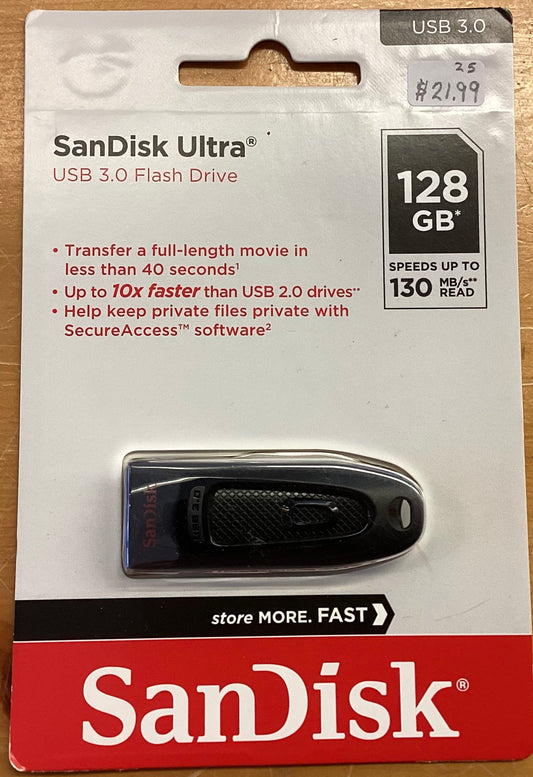 SanDisk Ultra 128 GB (USB 3.0 Flash Drive)