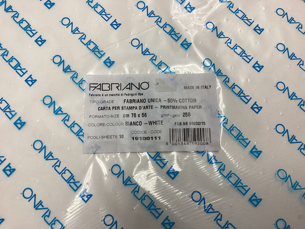 Fabriano unicameral printmaking paper 250g