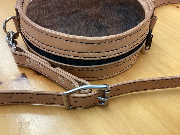Leather hand bag
