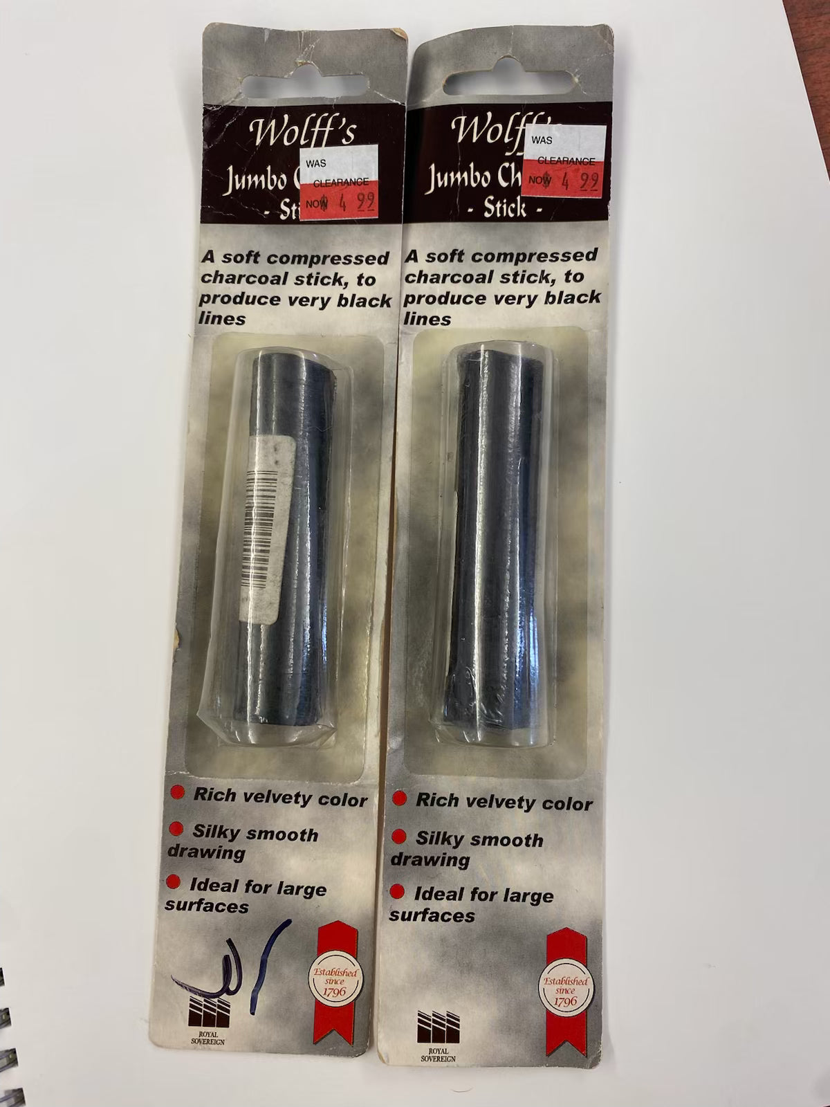 Wolff’s Jumbo Charcoal Stick