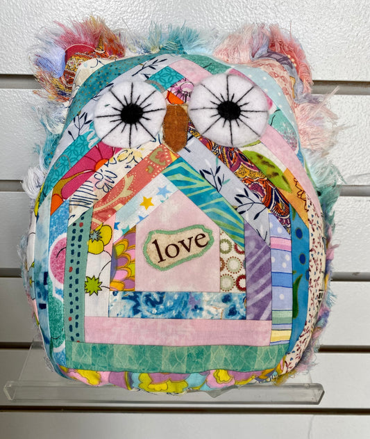 Quilted Owl 8 1/2 inches by Solange Lafond