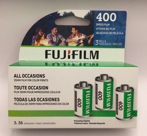 FujiFilm 35mm Colour film 3 rolls of 36exp.
