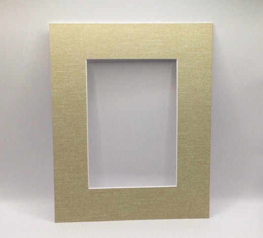 G.St - Acid Free Matting - 8x10 with 5x7 opening - Tan - Fabric - 23PMTANF