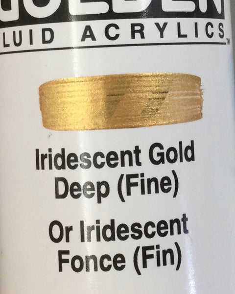 Golden Iridescent colours (Fine) Fluid Acrylics