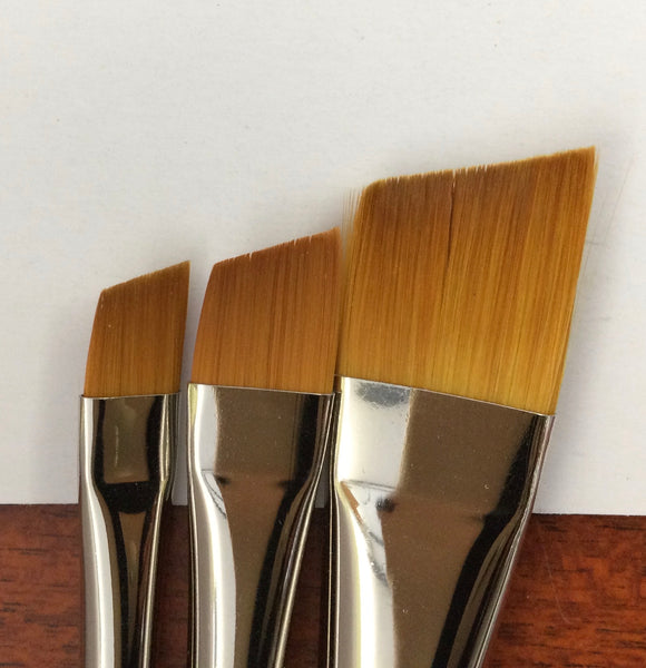 HJ - Gold Sable series 725 angle flat brush short handle