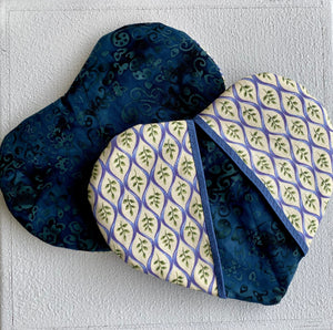 Quilted Heart-Shaped Hot Pads