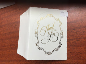 Photo card 3 1/2” x 4 1/2  “thank you” with envelope