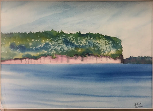 Dawson Point, watercolour by J. Doris