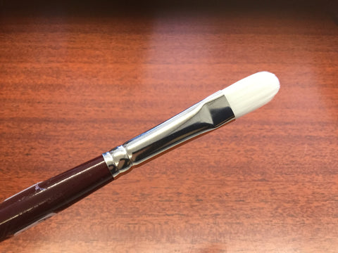 HJ - White Talkon filbert brush #12