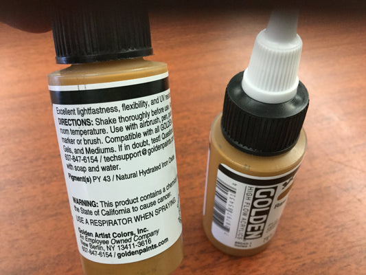 Golden High Flow Acrylics Singles 1fl oz to 4 fl oz