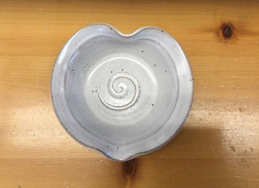 Heart bowl 5 1/2” pottery by Diane Béland