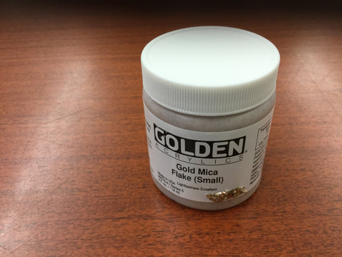 Golden acrylic mica flake 4oz. Jar