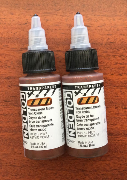 Golden Transparent high flow Acrylics 1oz. Singles