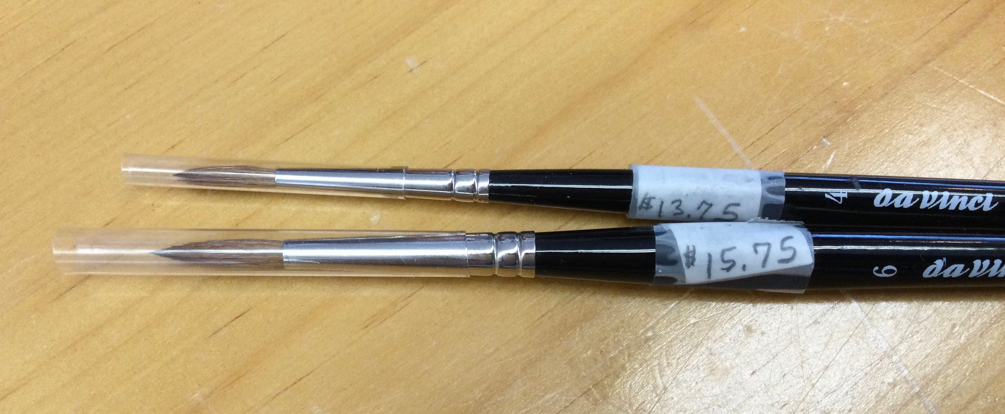 Da Vinci Brush rounds and a flat brushes