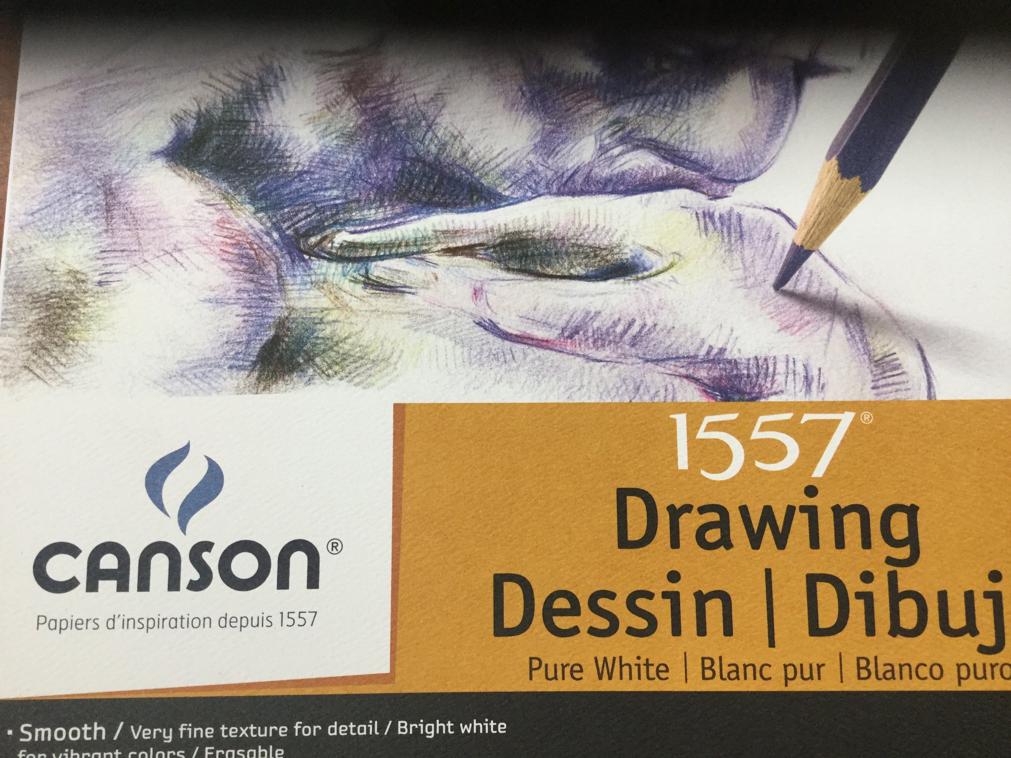Canson - 1557 Drawing Smooth, bright white spiral bond