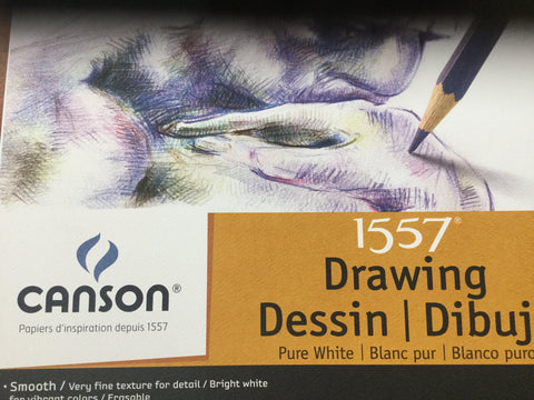 Canson - 1557 Drawing Smooth, bright white spiral bond
