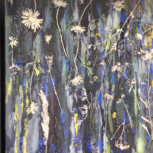 “Summer Ghosts” Mixed medium/acrylic by Chris Johnston
