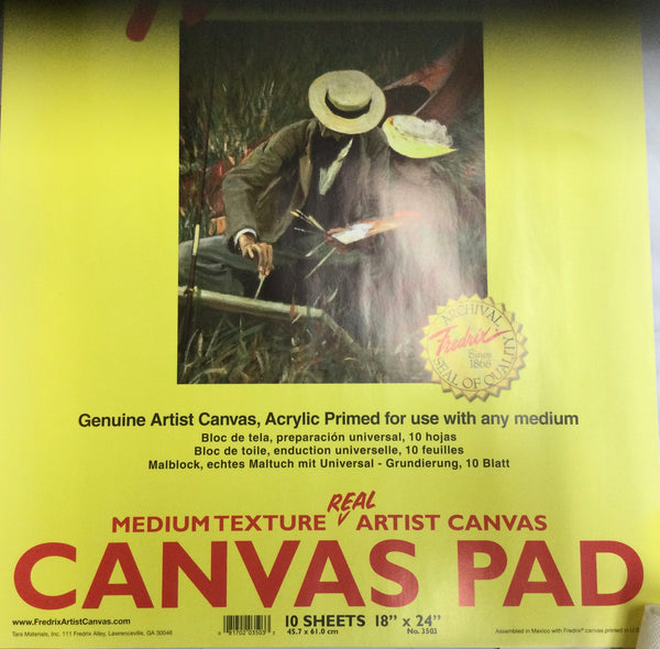 Fredrix Medium Texture Real Artist Canvas pad