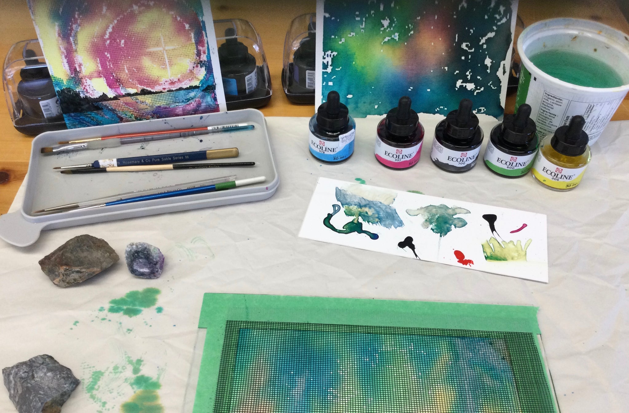 Art Adventures in liquid watercolour on Yupo