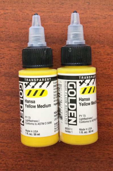 Golden Transparent high flow Acrylics 1oz. Singles
