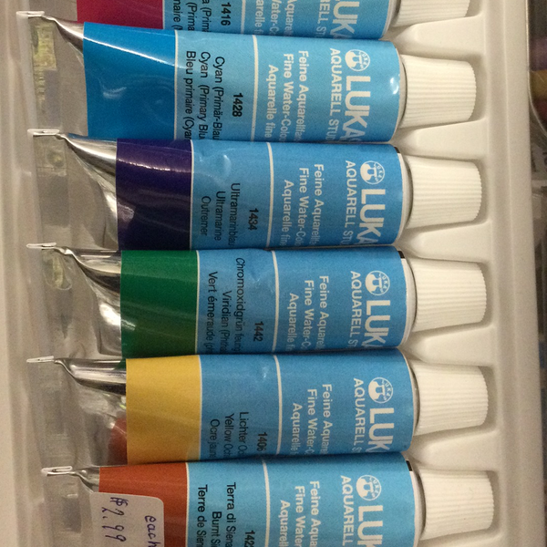 Lukas Aquarell studio tubs