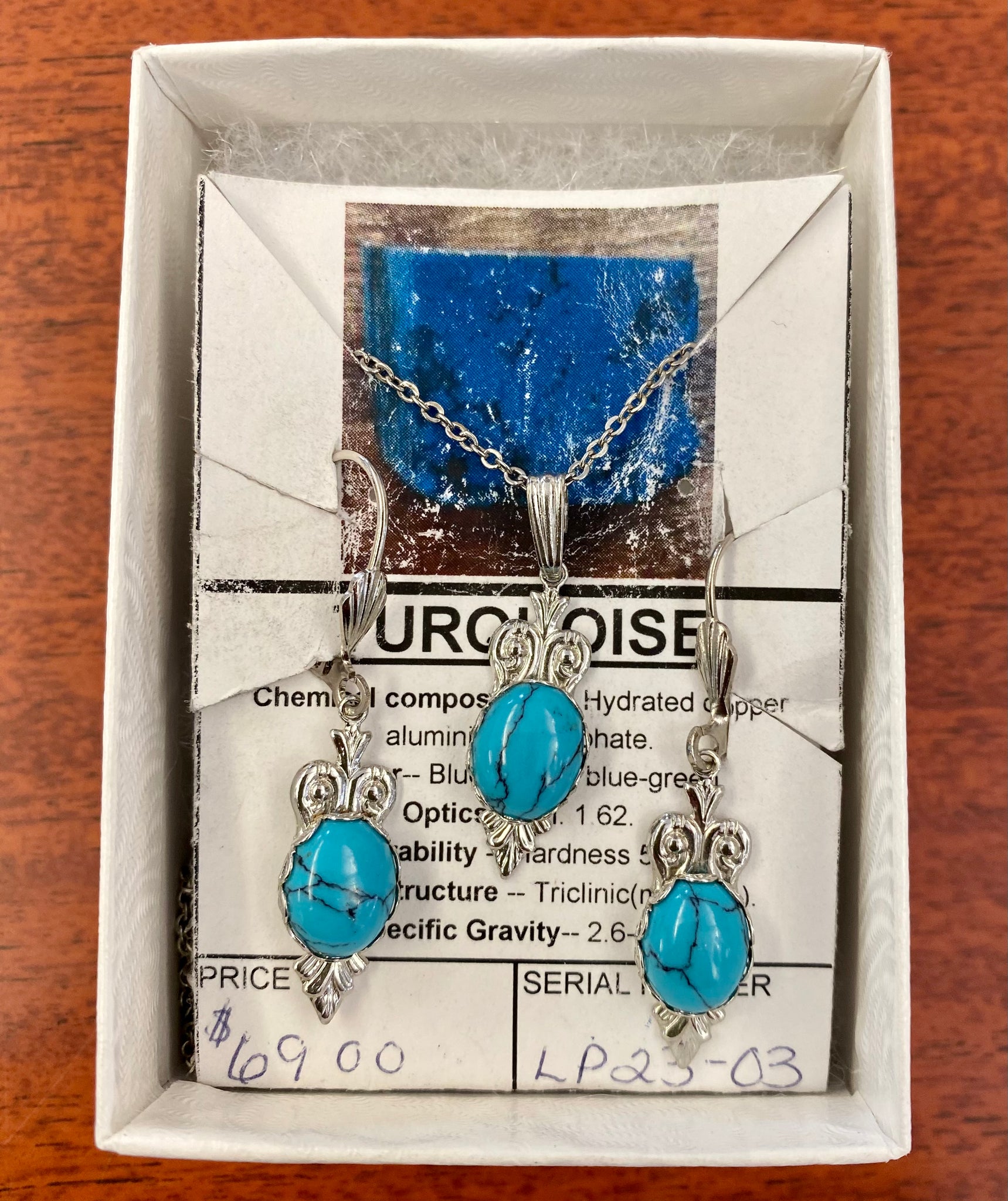 Turquoise Earring and Necklace Set
