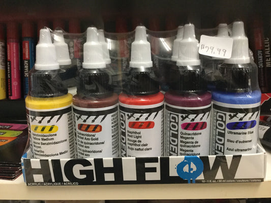 Golden High Flow acrylic sets