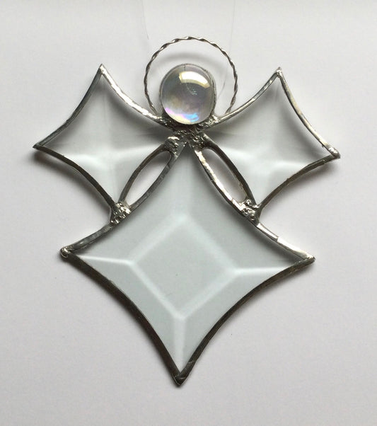 Angel beveled stained glass by Cheryl Olafson