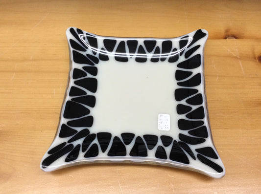 Small glass fused dish