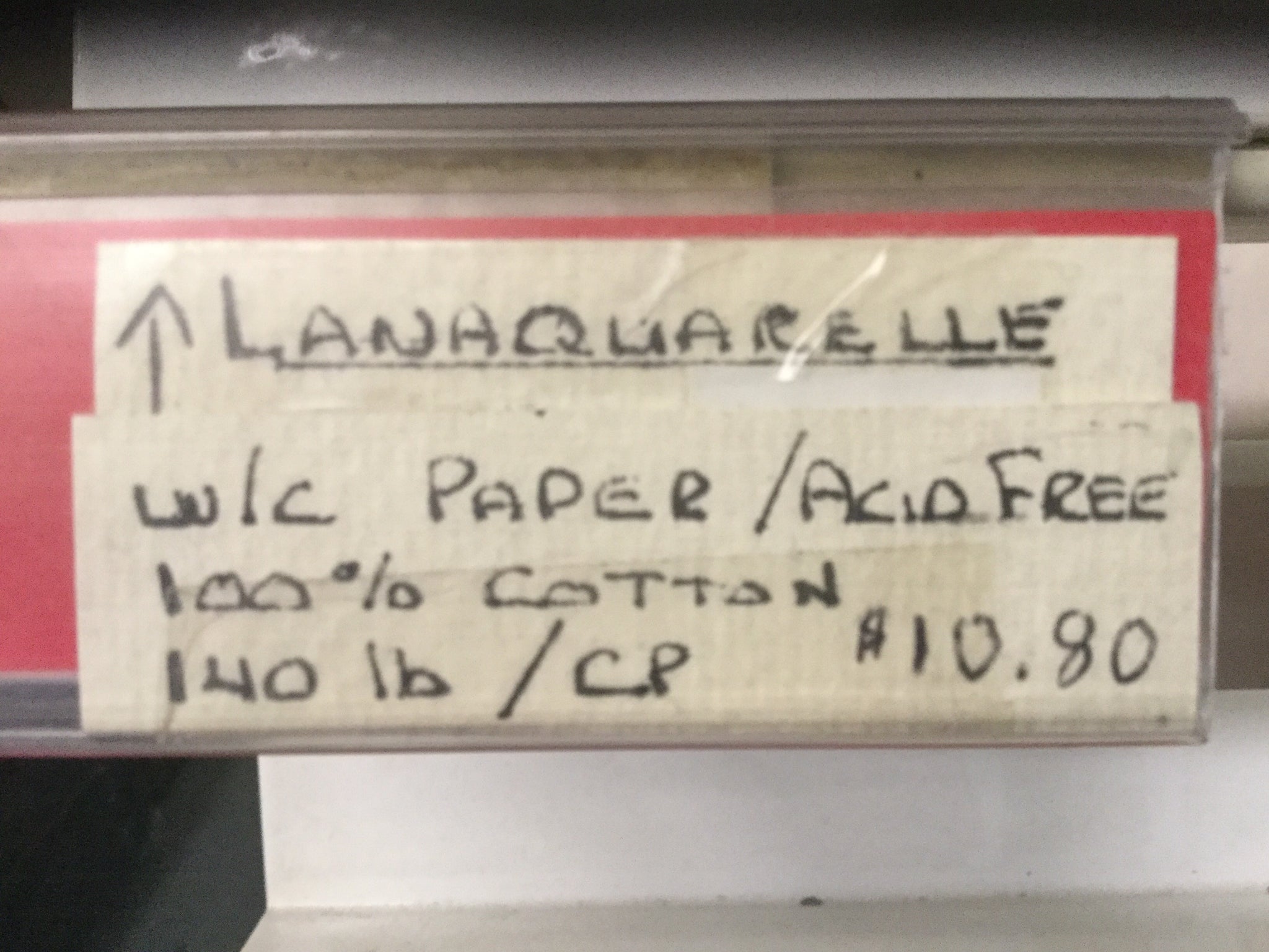 Lanaquarelle w/c sheet 22x30 140lb. 300g