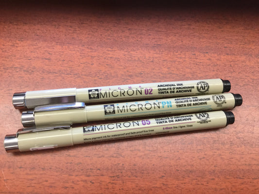 Sakura - Pigma Micron, Brush and Graphic pens