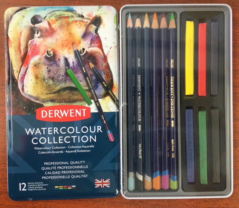 Derwent tin watercolour pencils sets